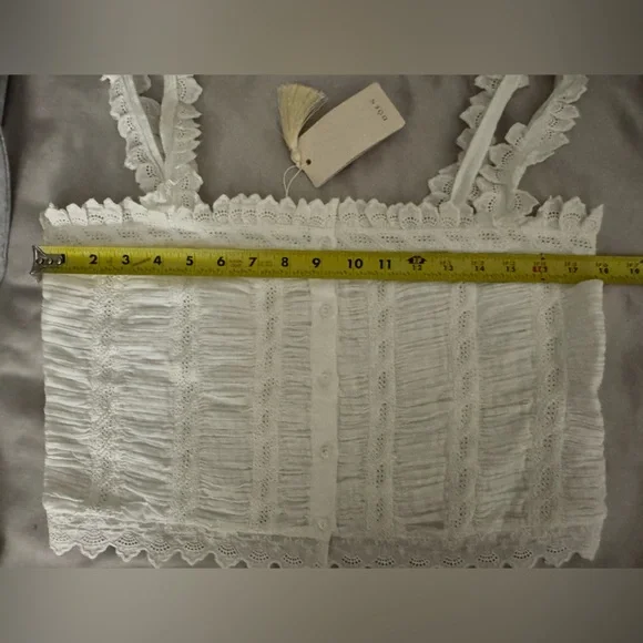 Doen White Ruffled Tank Top - Picture 11 of 12